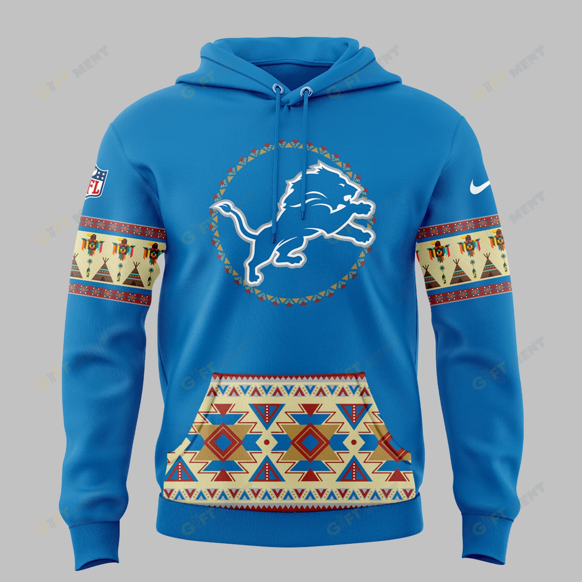 Detroit Lions Native American Heritage Hoodie