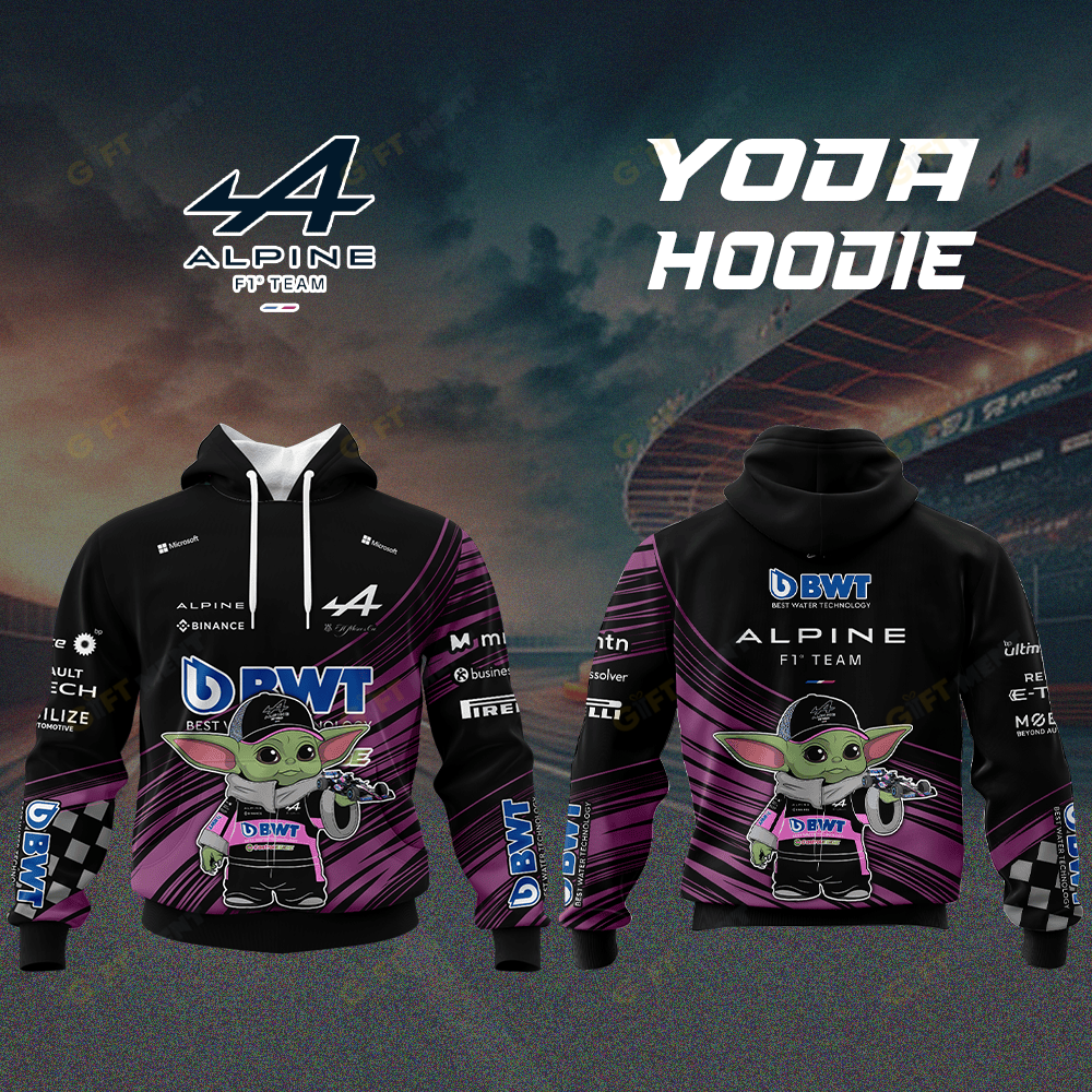 Alpine F1 Team x BBYoda Hoodie, T Shirt, Zip Hoodie, Sweatshirt