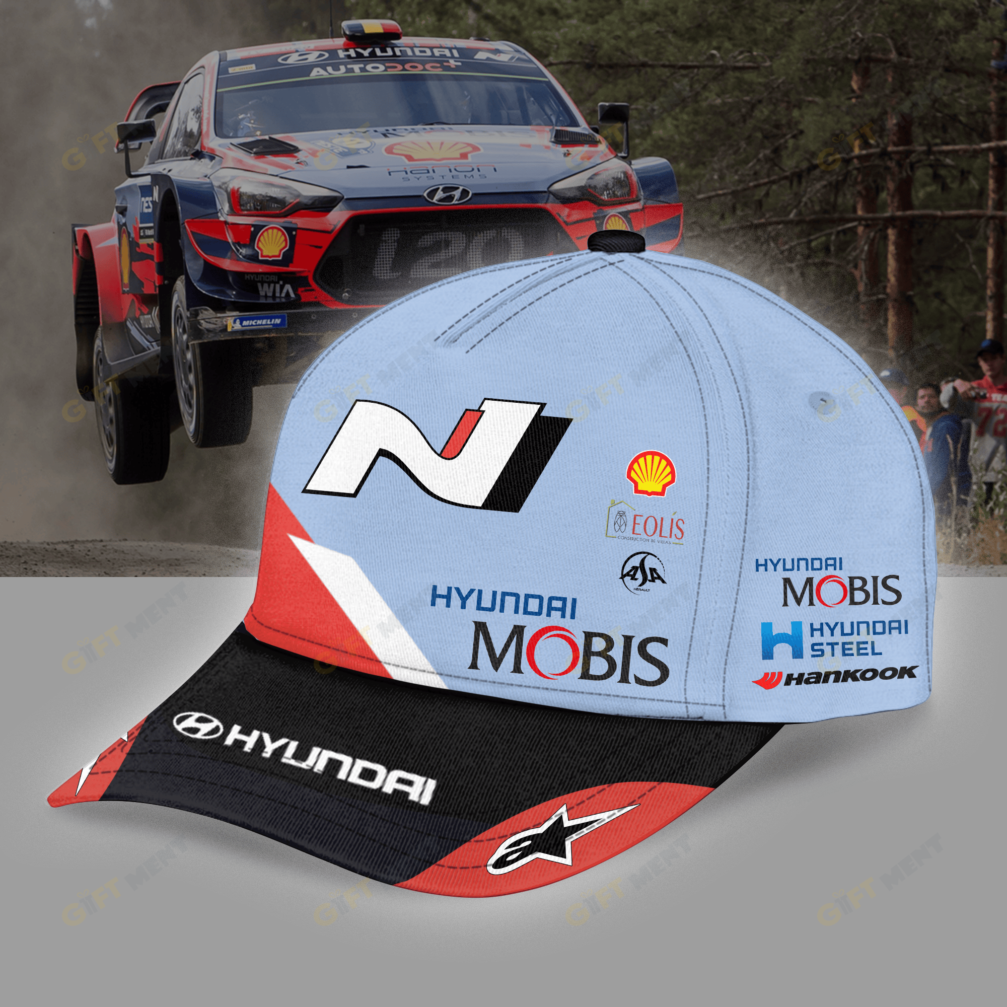 Hyundai Shell Mobis WRT Cap Hat