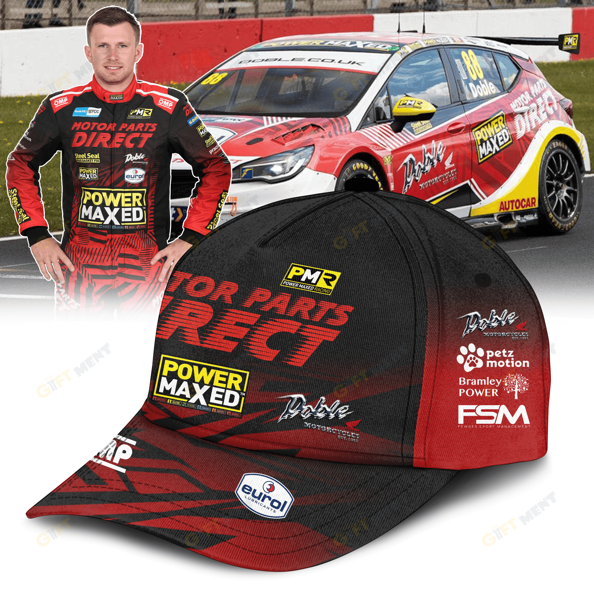 Motor Parts Direct with Power Maxed Racing BTCC 3D Apparel