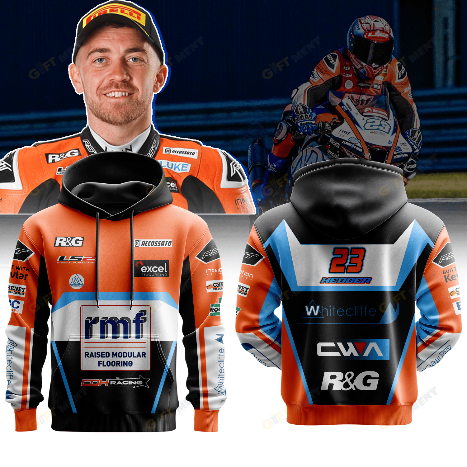 Whitecliffe CDH Racing Honda Premium Hoodie II