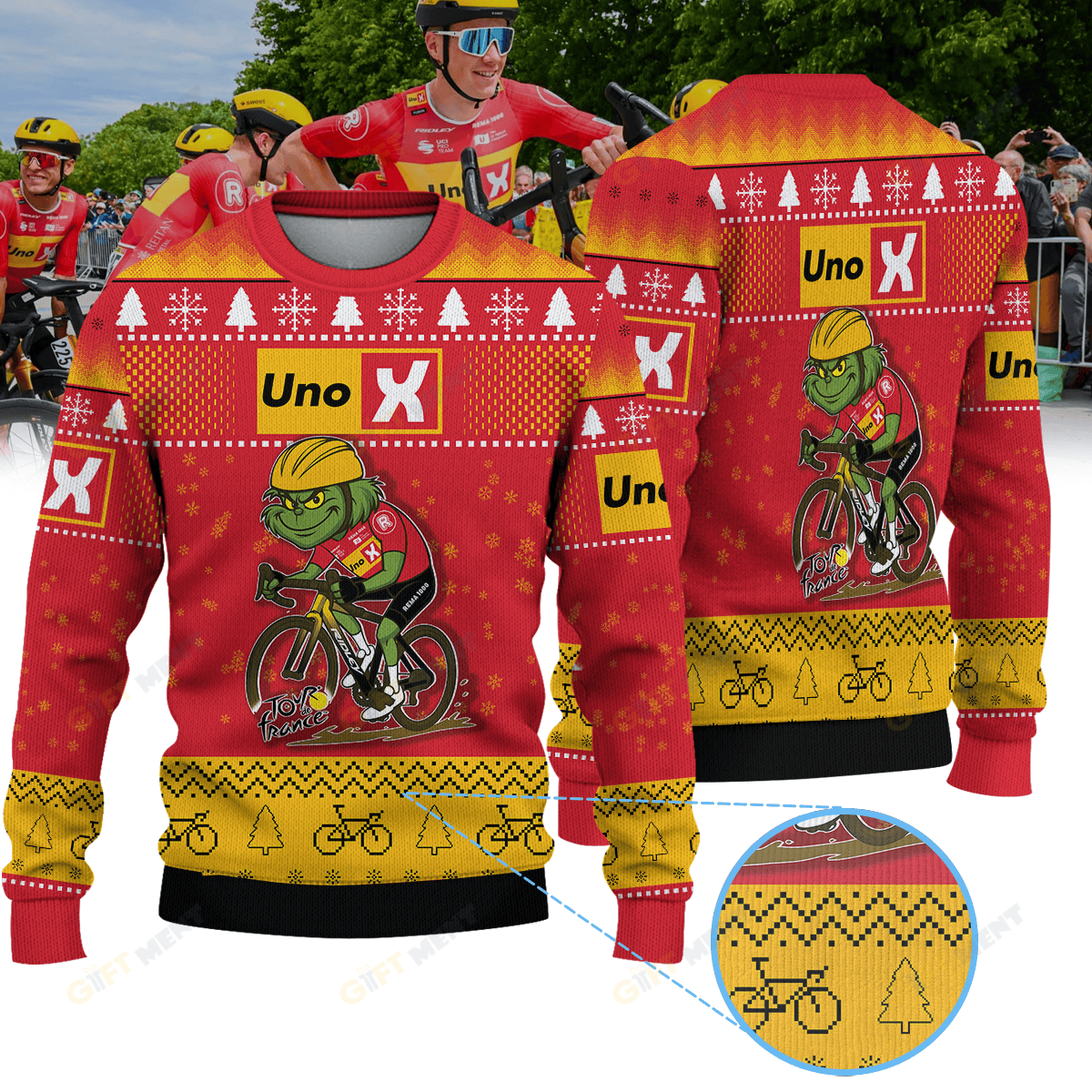 UNO X MOBILITY × Grinch Christmas Ugly Sweater