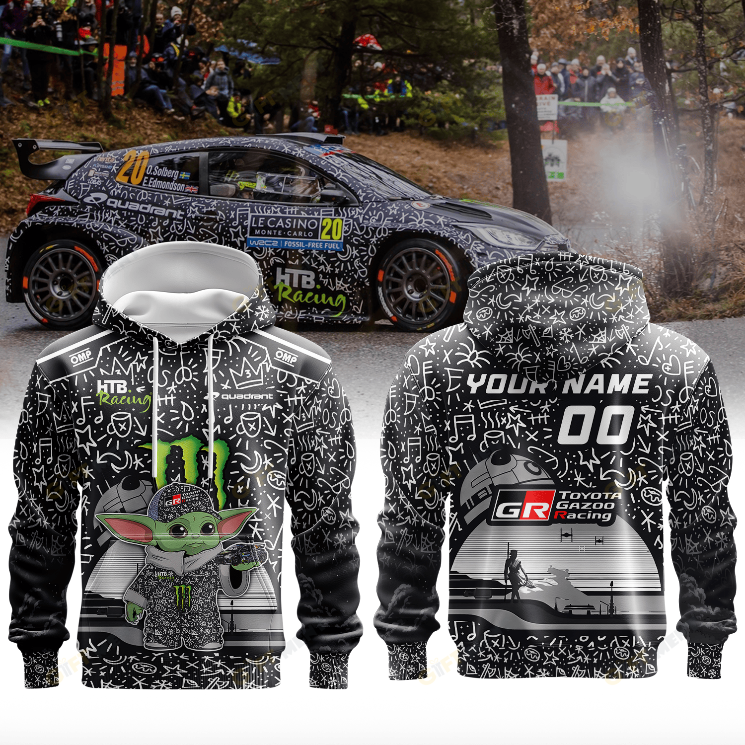 TOYOTA GAZOO RACING WORLD RALLY TEAM III× YODA Premium 3D Racing Apparel