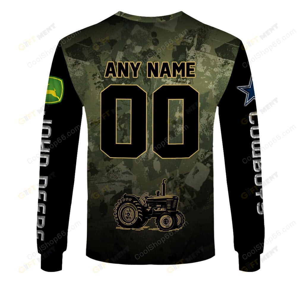 Dallas Cowboys x John Deere Hoodie | Funny Green Character Premium Hoodie