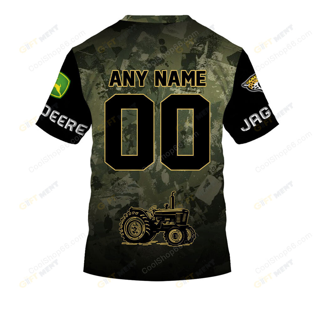 Jacksonville Jaguars x John Deere Hoodie | Funny Green Character Premium Hoodie