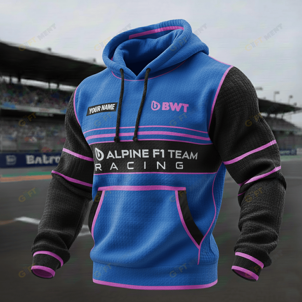 BWT Alpine F1 Team 3D Waffle Hoodie