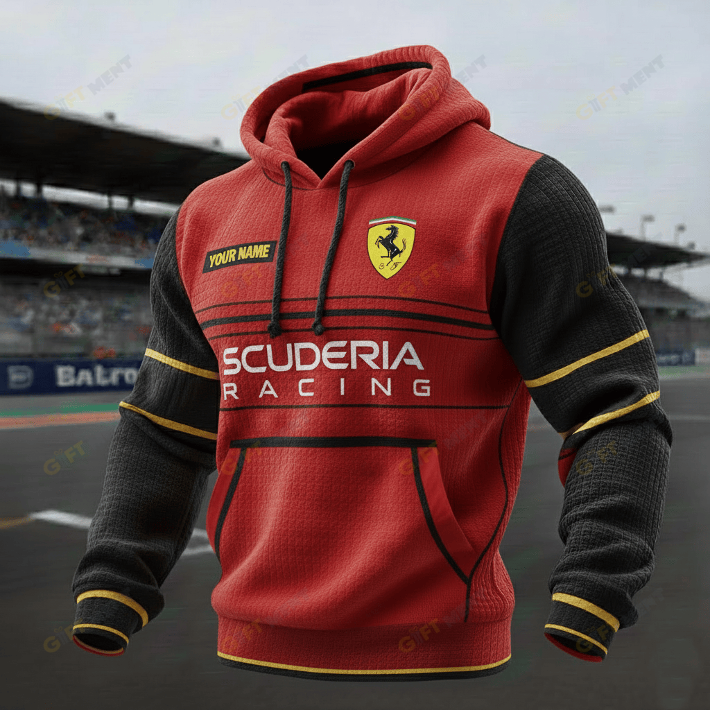 Scuderia Ferrari 3D Waffle Hoodie