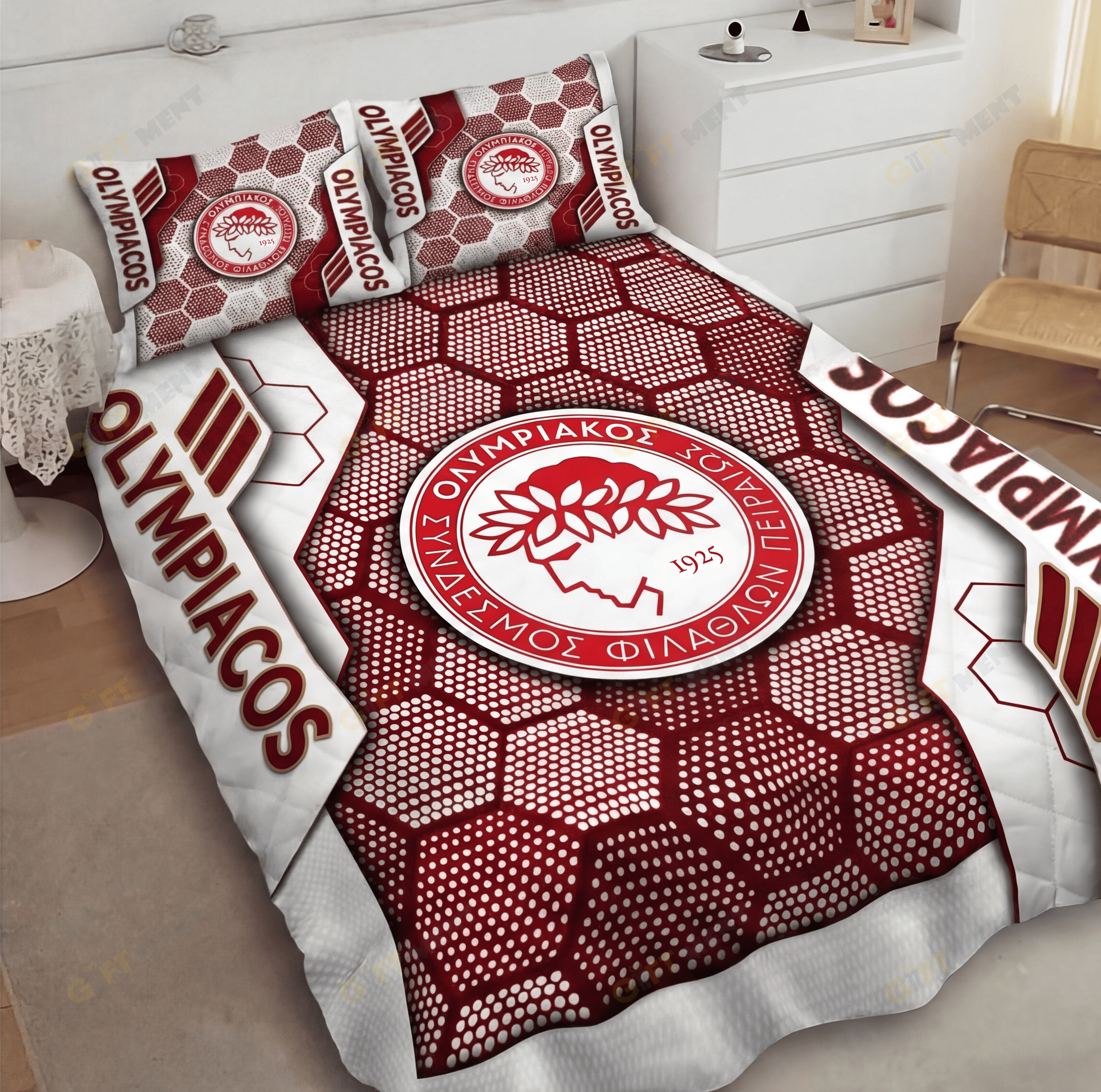 Olympiacos Inspired Quilt Set