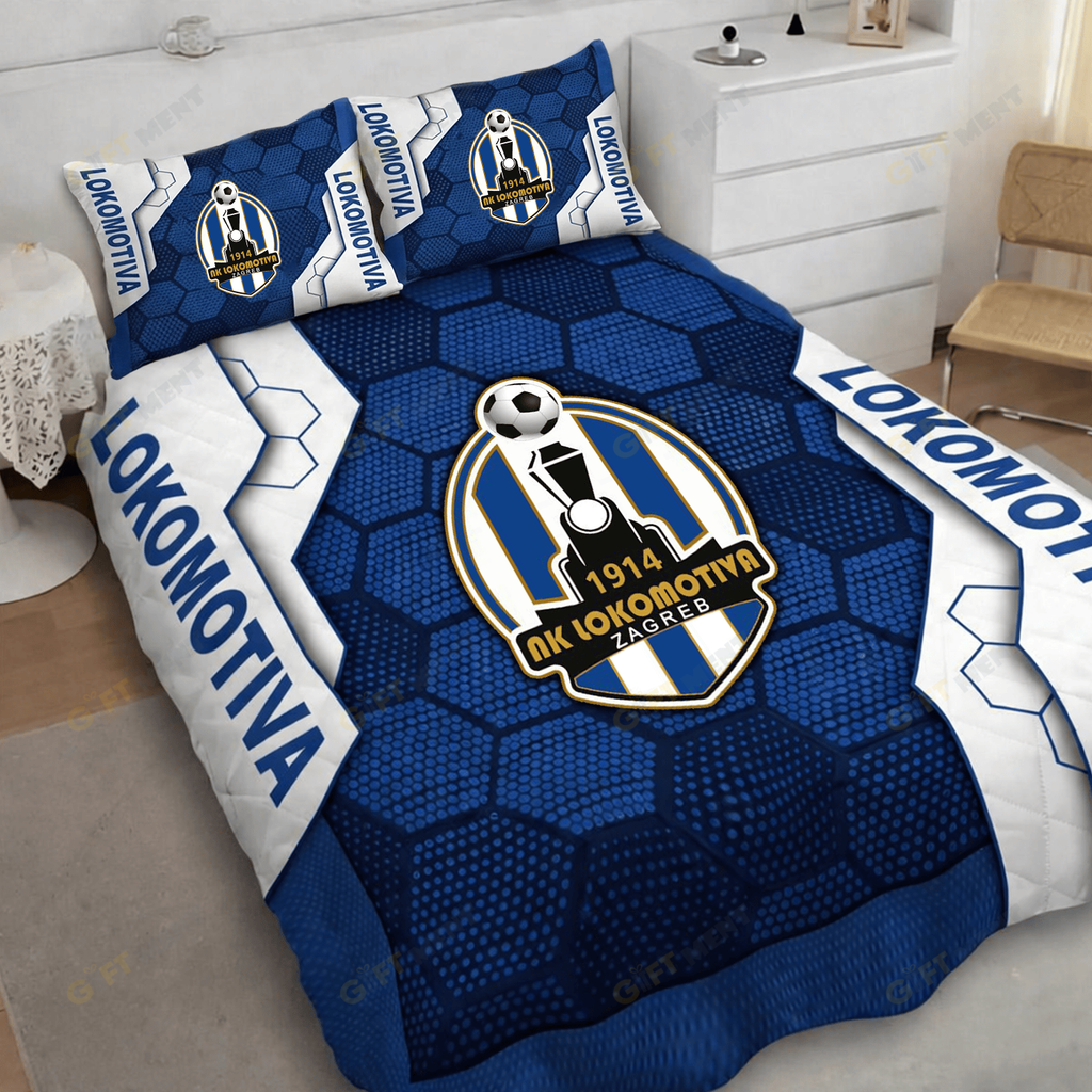 Lokomotiva Zagreb Inspired Quilt Set