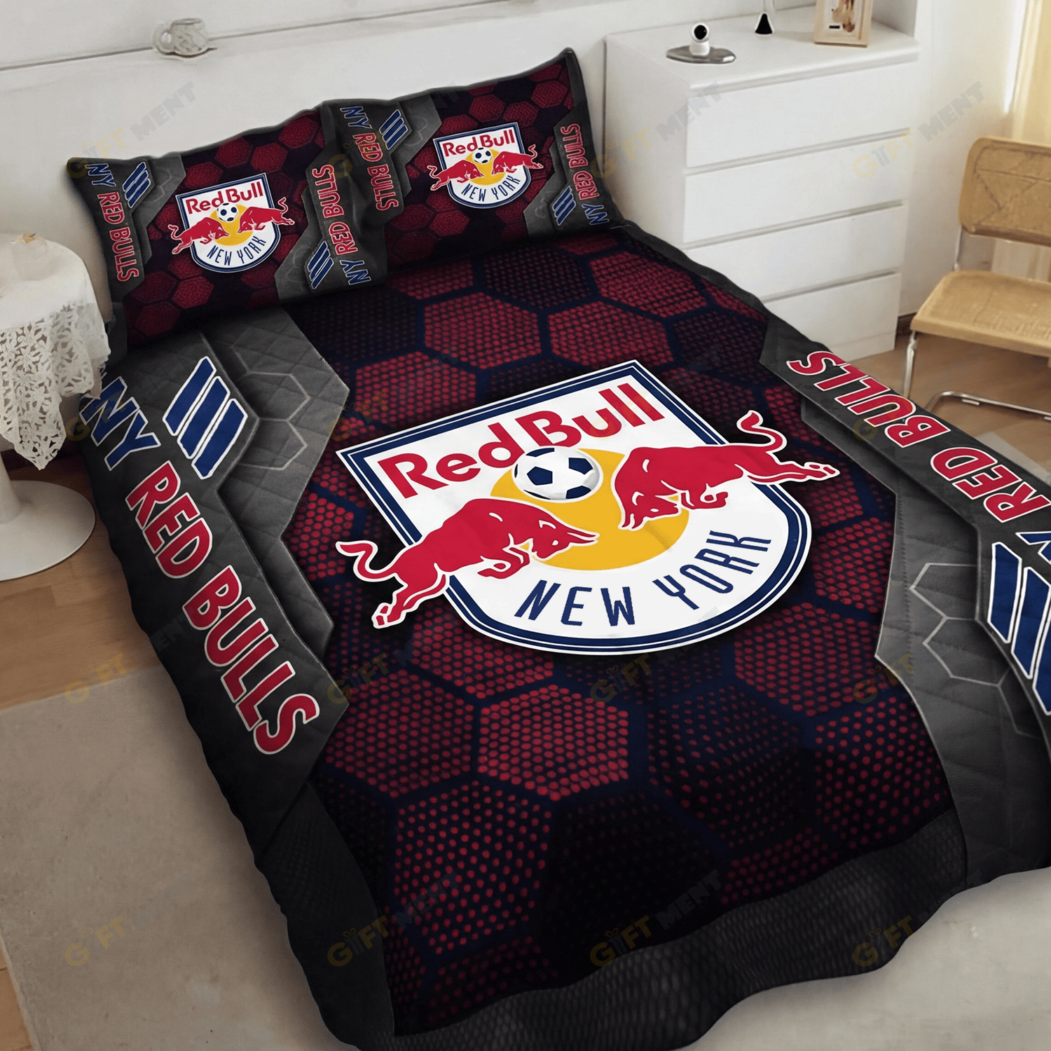 New York Red Bulls Inspired Quilt Set