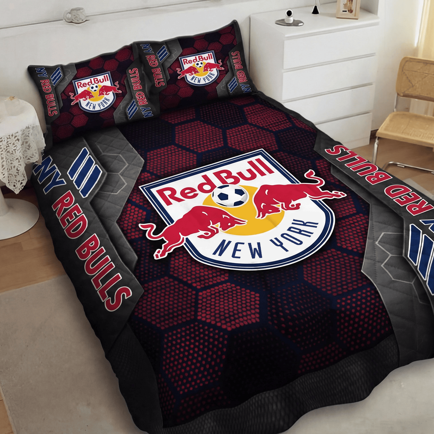 New York Red Bulls Inspired Quilt Set