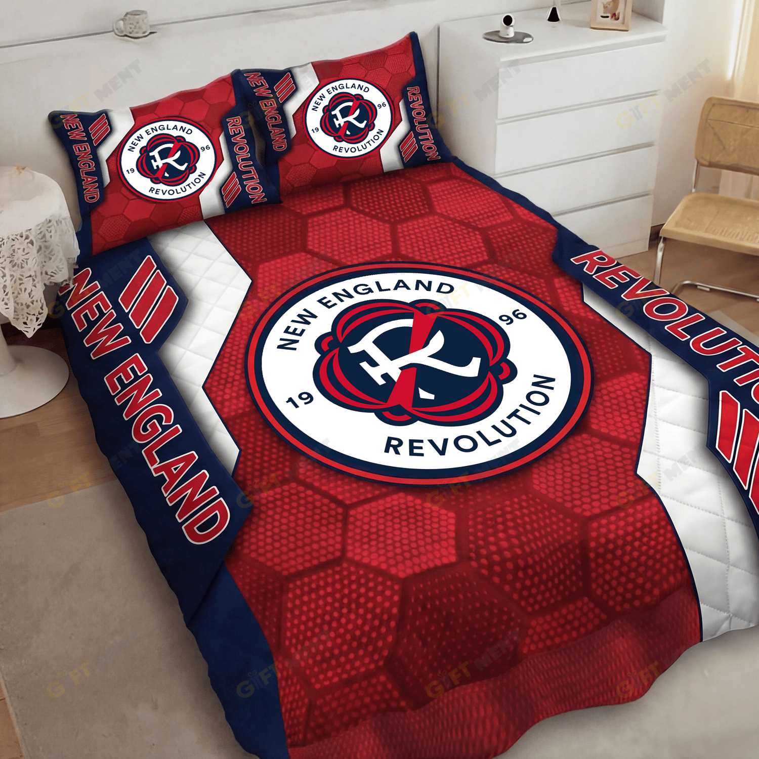 New England Revolution Inspired Quilt Set