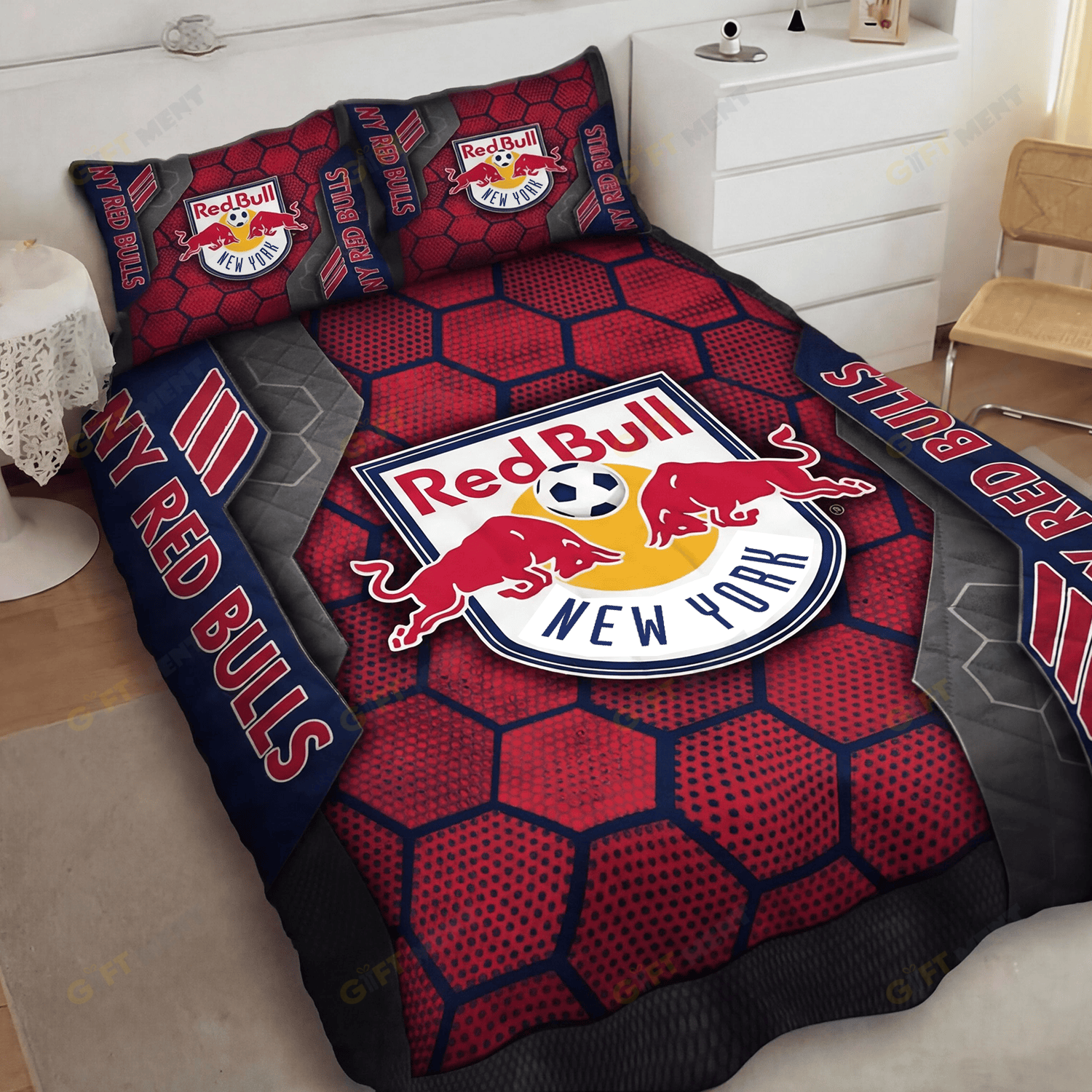 New York Red Bulls Inspired Quilt Set