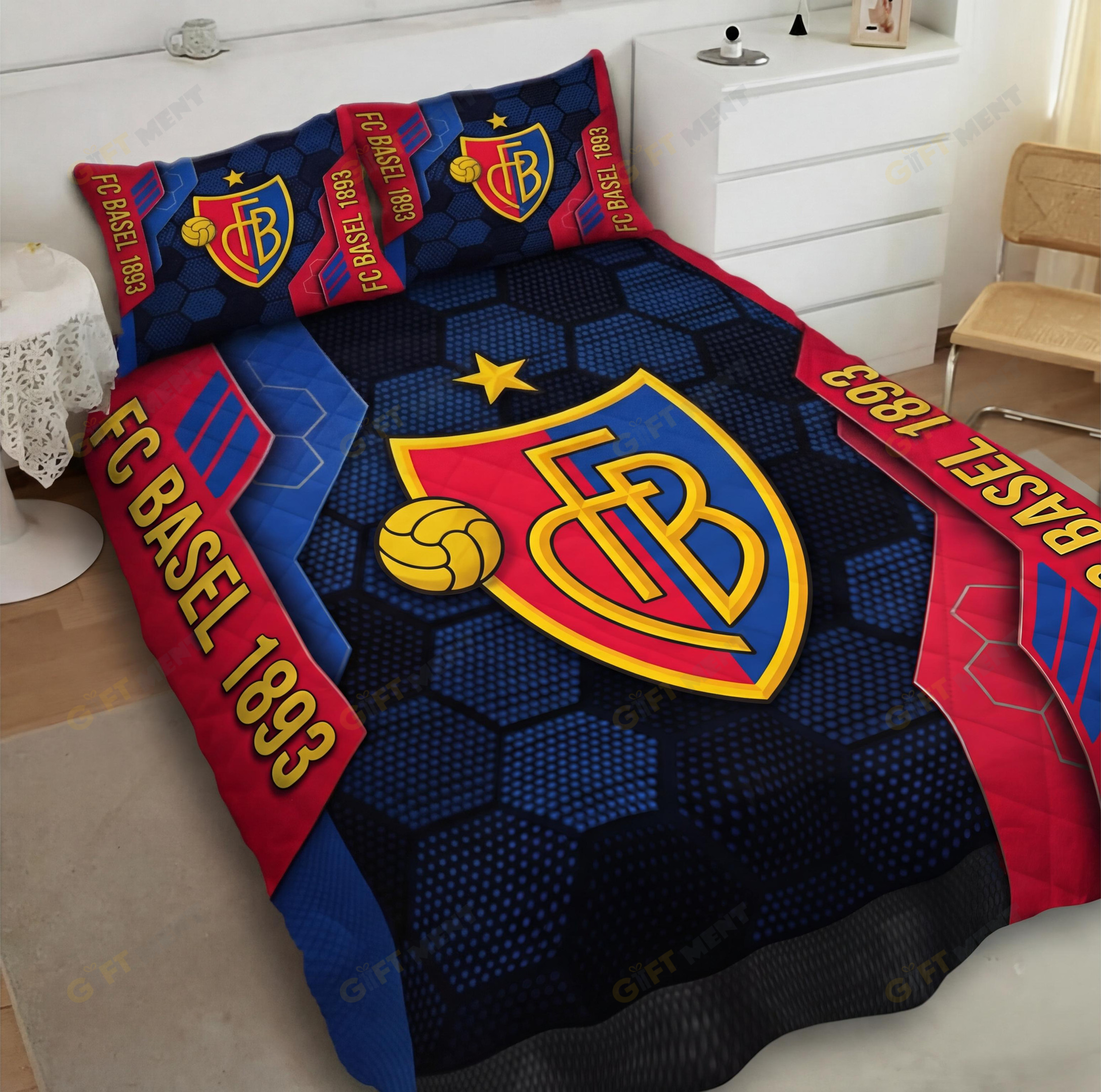FC Basel 1893 Inspired Full Bedding Set