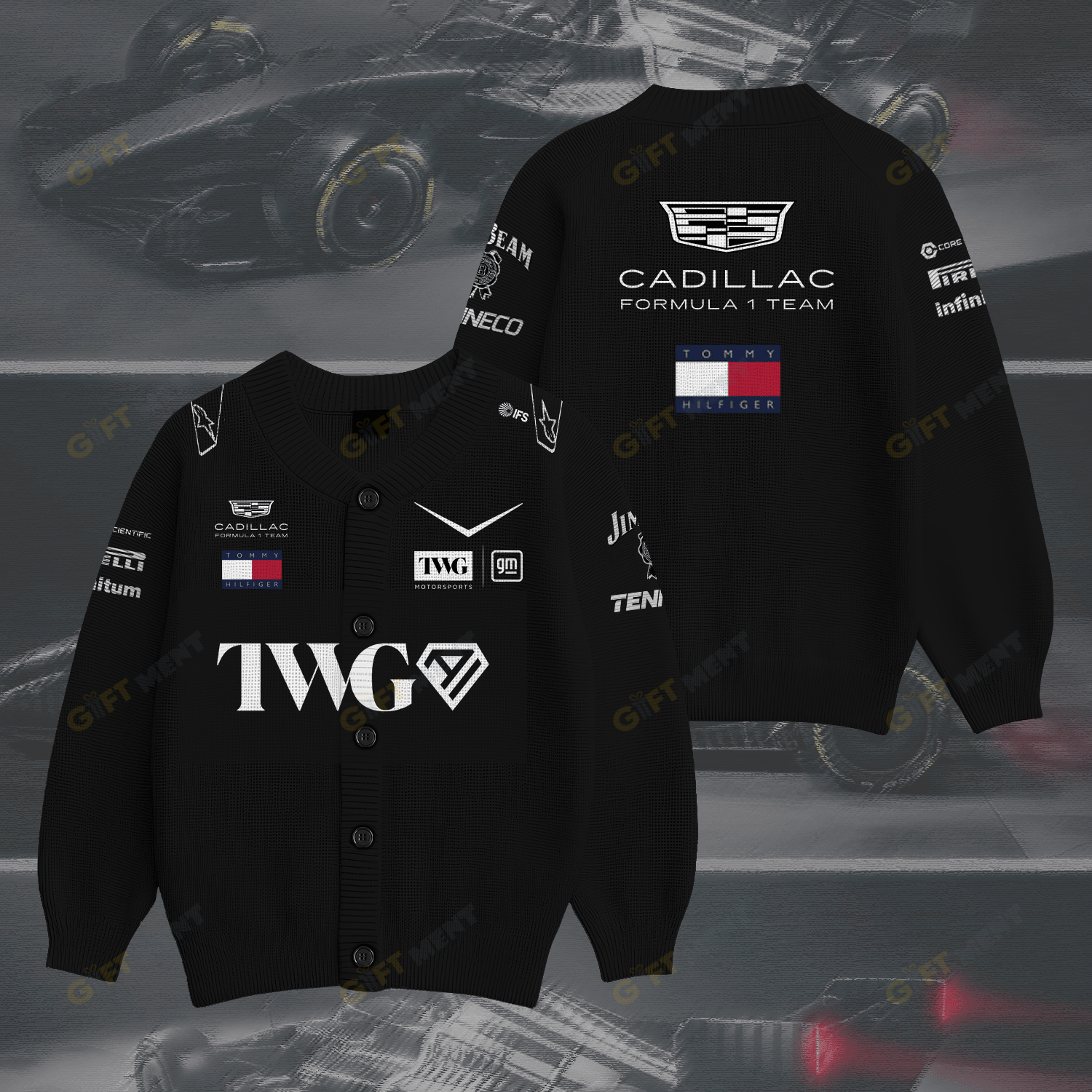 Cadillac F1 Team Inspired Knit Cardigan