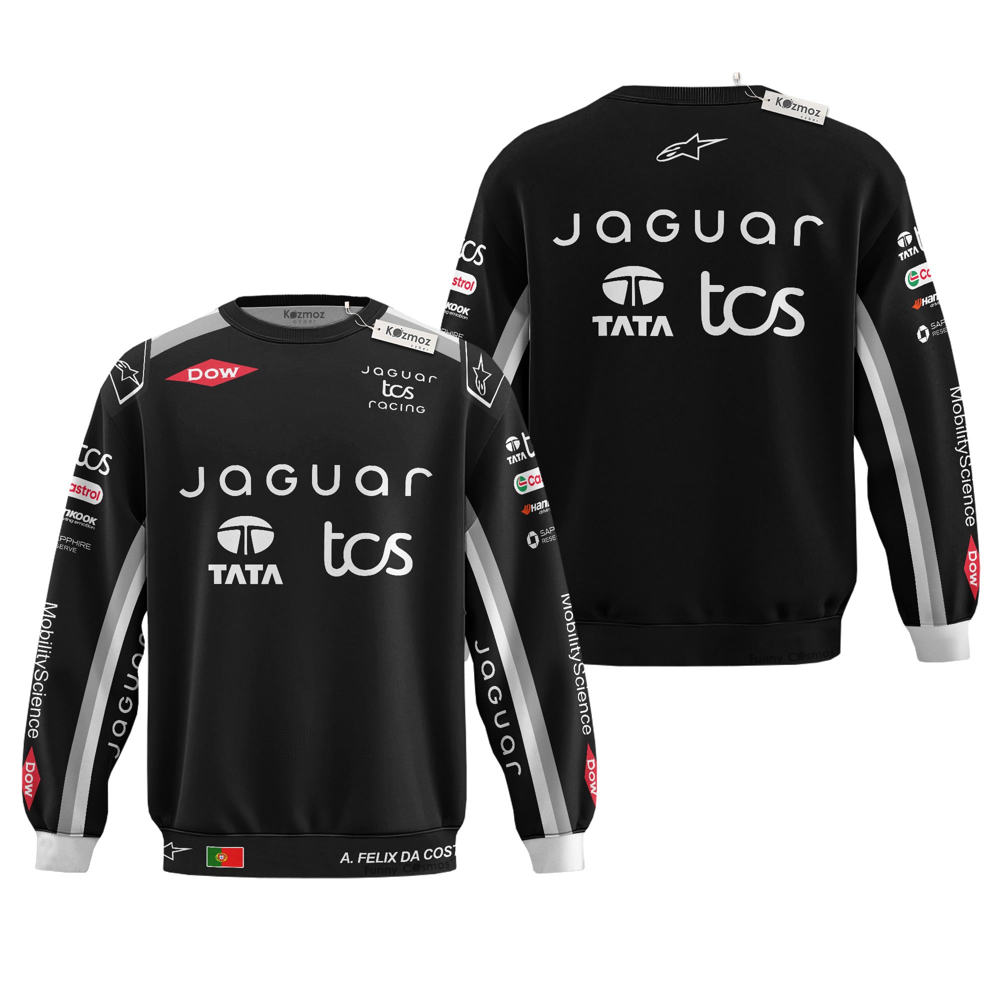 Antonio Felix da Costa Jaguar TCS Formula E Racing Hoodie Costume Racing Suit
