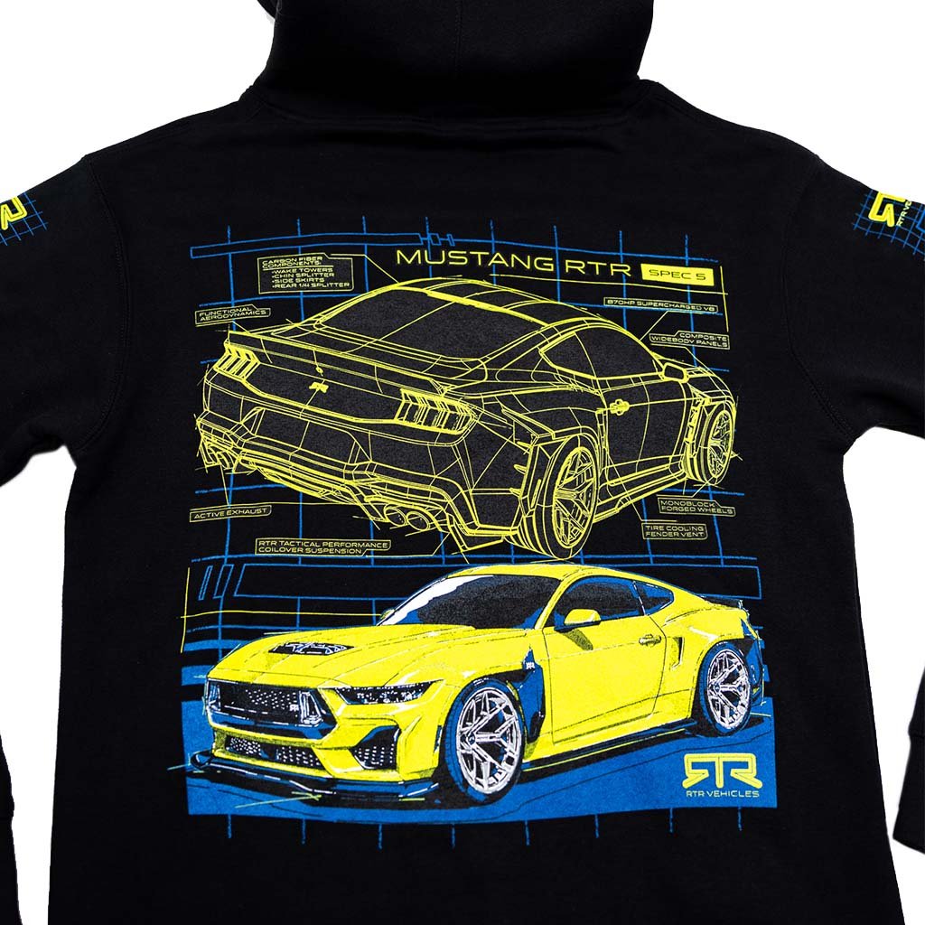2026 Mustang RTR Spec 5 Blueprint Pullover Hoodie