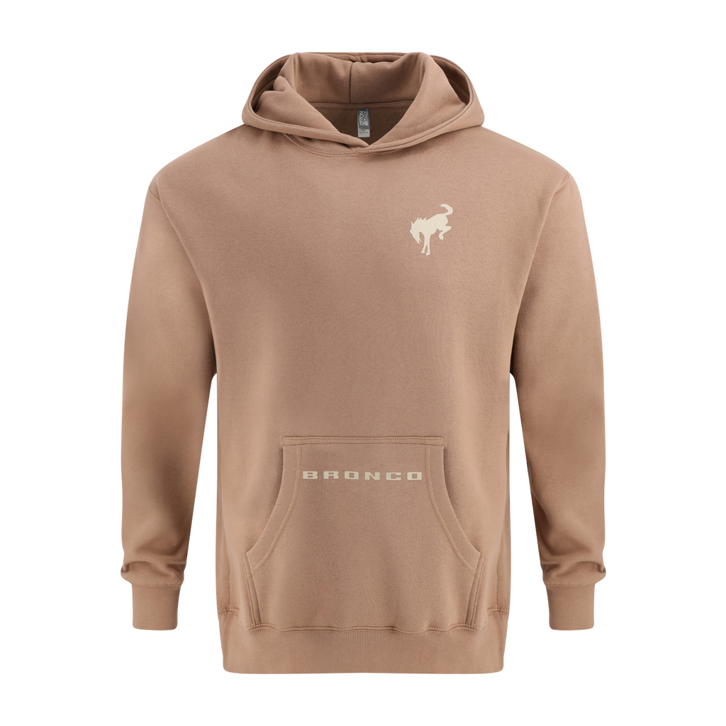Ford Bronco Logo Beige Oversized Hoodie
