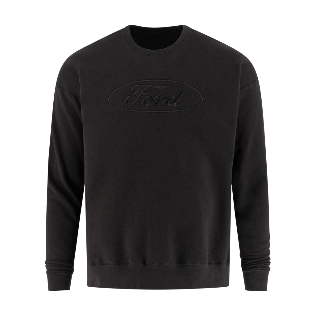 Ford Oval Black Crewneck Sweatshirt