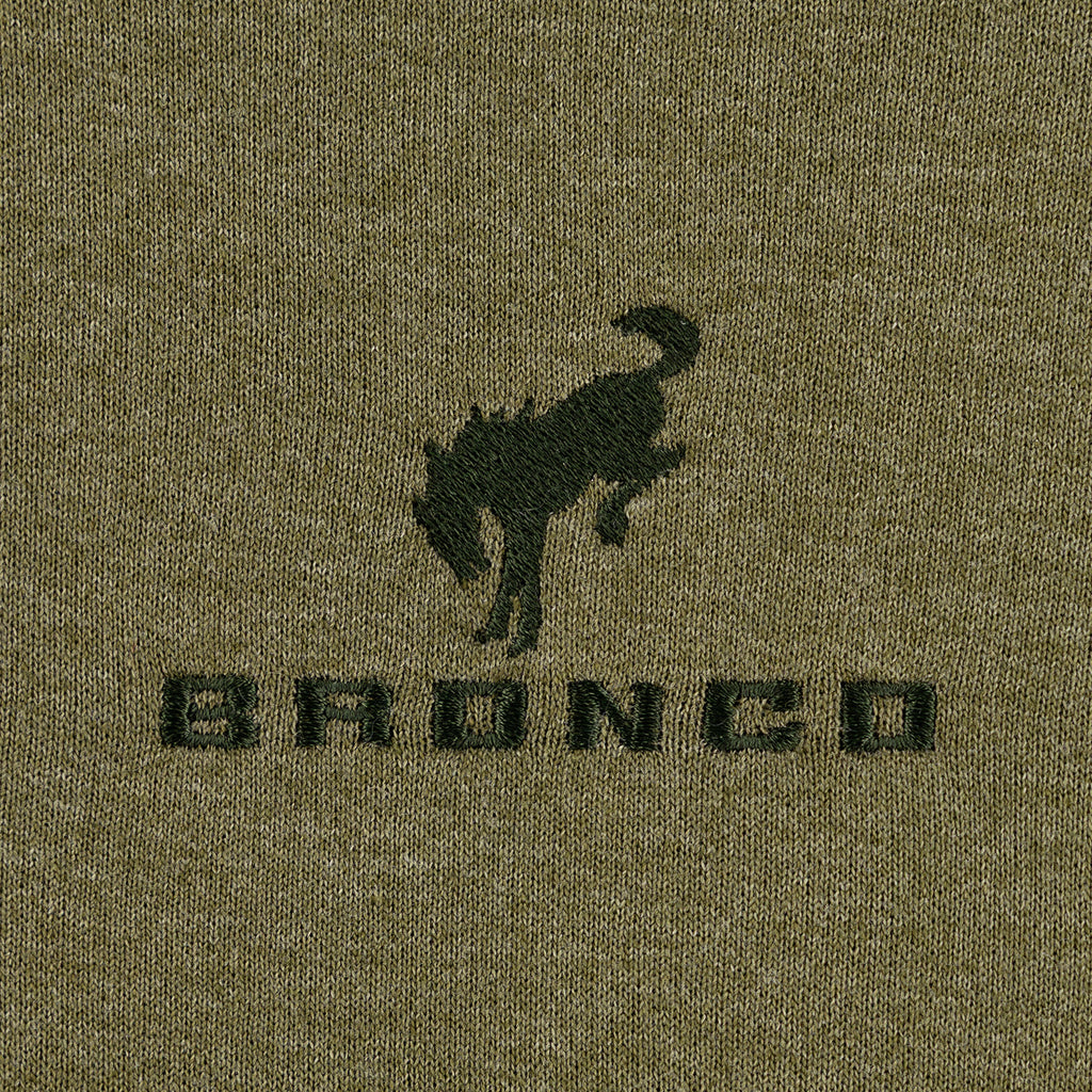 Ford Bronco Mens Dark Green Zip Up Hoodie