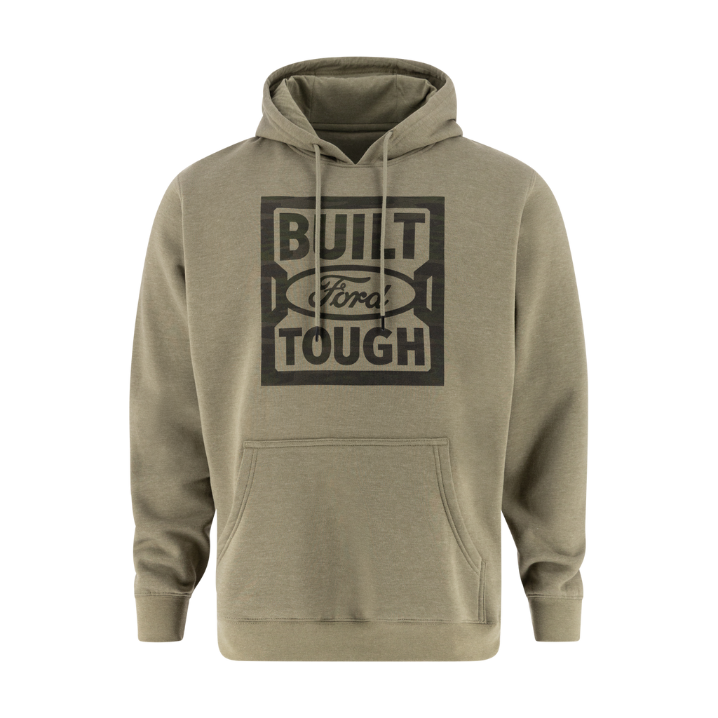 Ford Trucks Green Built Ford Tough Mens Hoodie