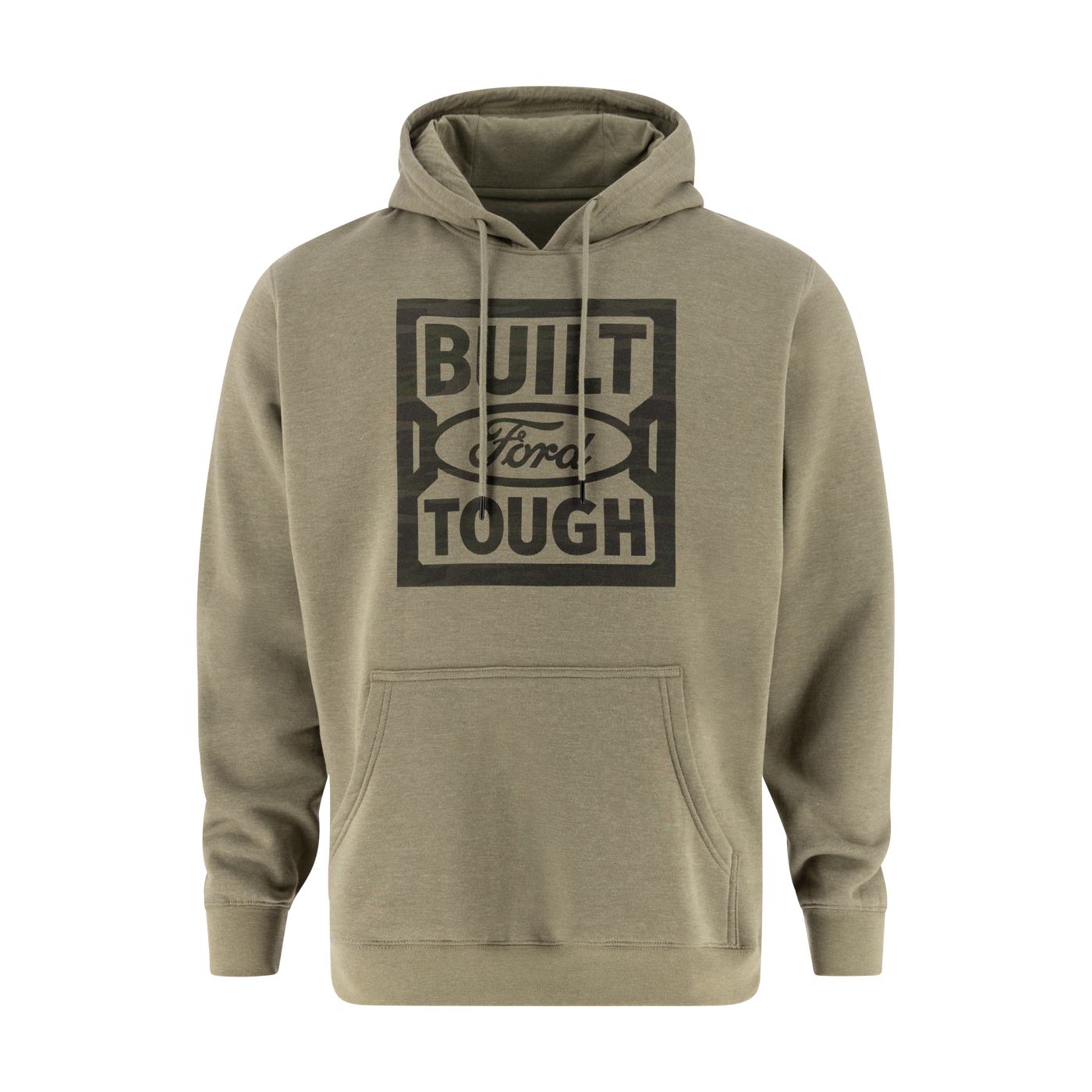 Ford Trucks Green Built Ford Tough Mens Hoodie