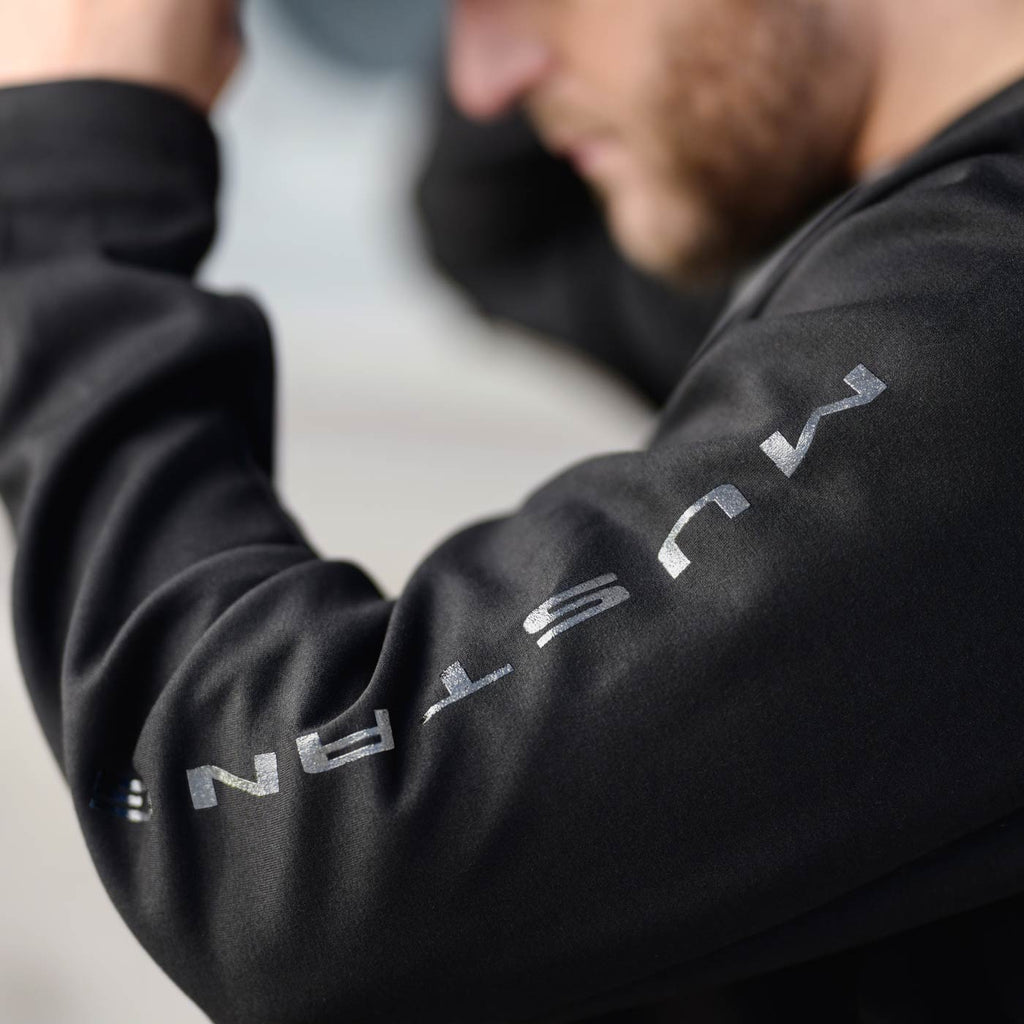 Ford Mustang Mens Black Zip Up Hoodie