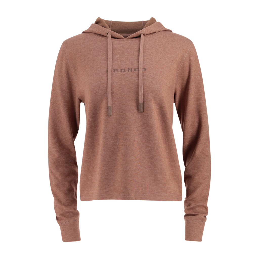 Ford Bronco Burnt Sienna Womens Lightweight Fleece Hoodie