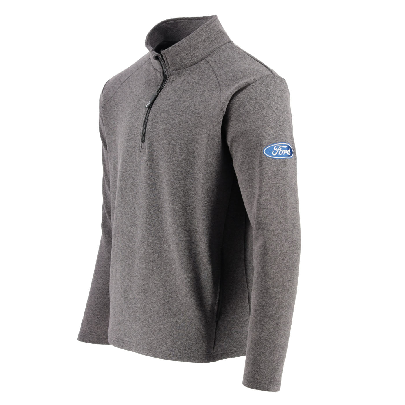 Ford Oval Logo Mens Long Sleeve Quarter Zip Sweatshirt