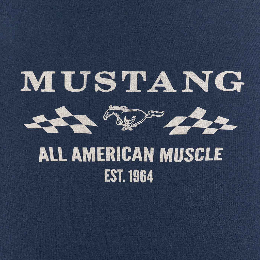 Ford Vintage Mustang 1964 All American Muscle Mens Hoodie