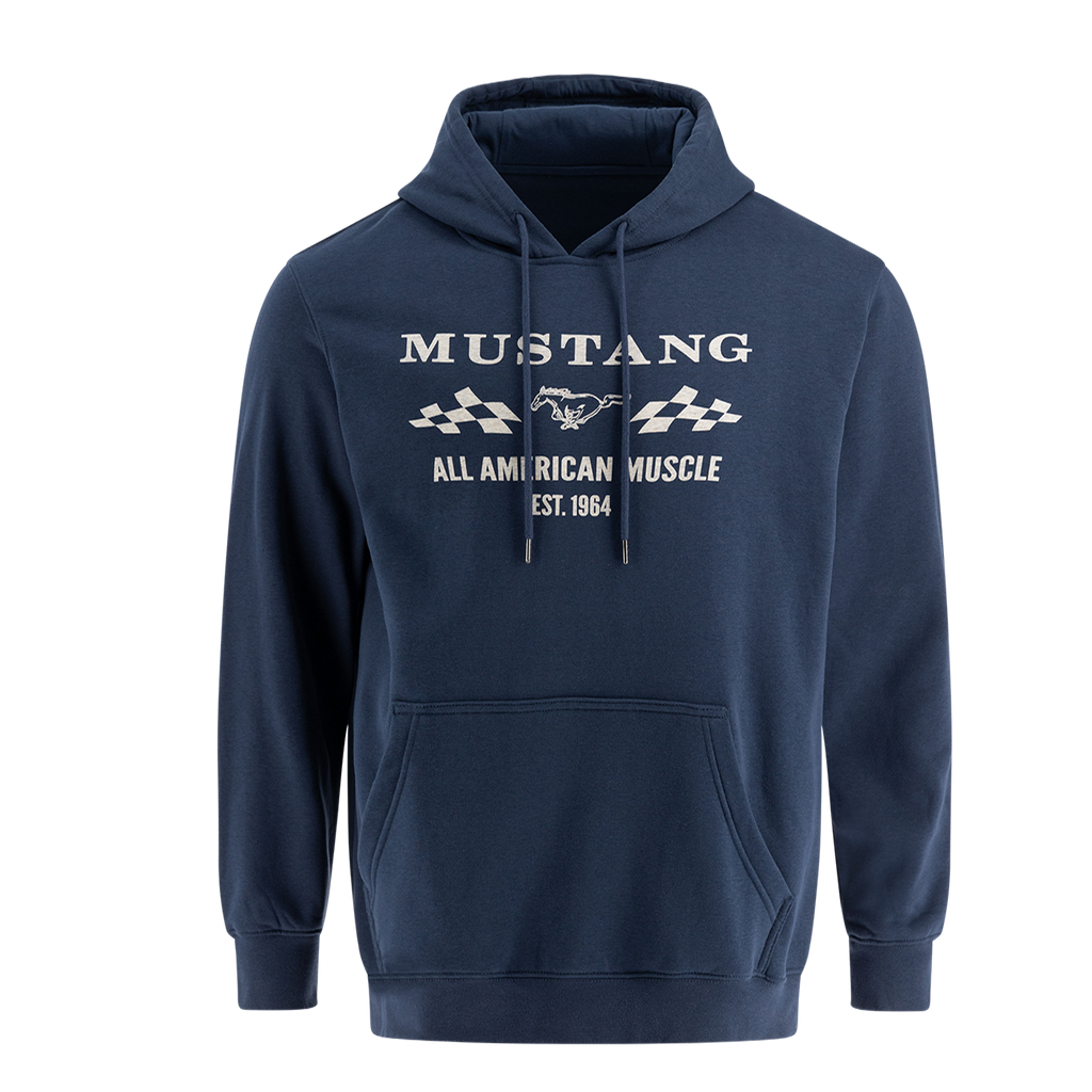 Ford Vintage Mustang 1964 All American Muscle Mens Hoodie