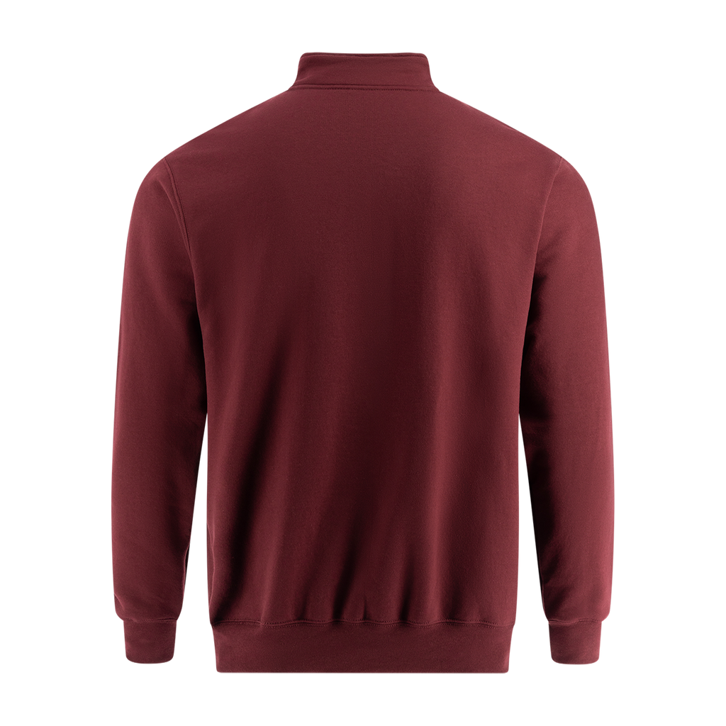 Ford Bronco Mens Maroon Quarter Zip Sweatshirt