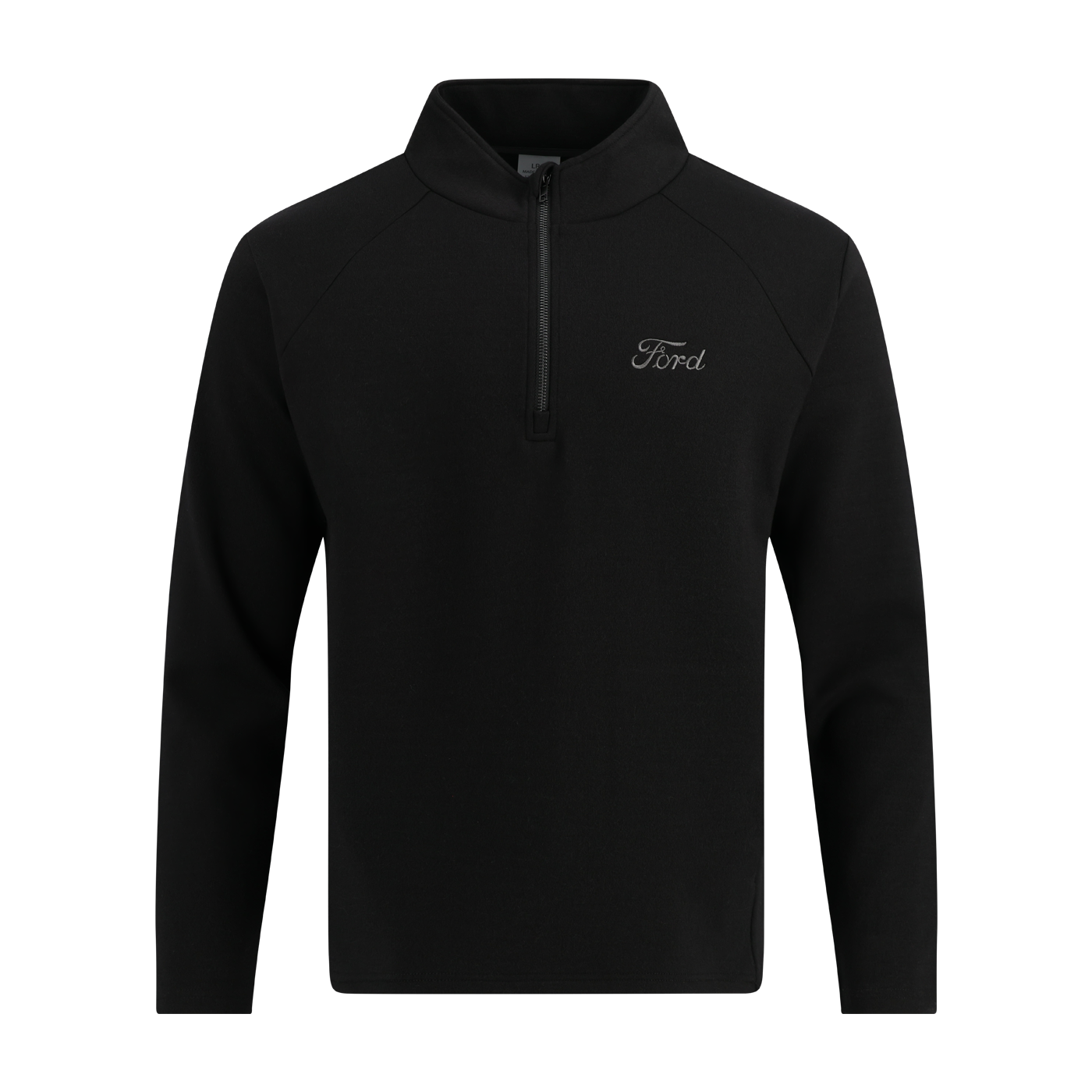 Ford Mens Black Long Sleeve Performance Quarter Zip