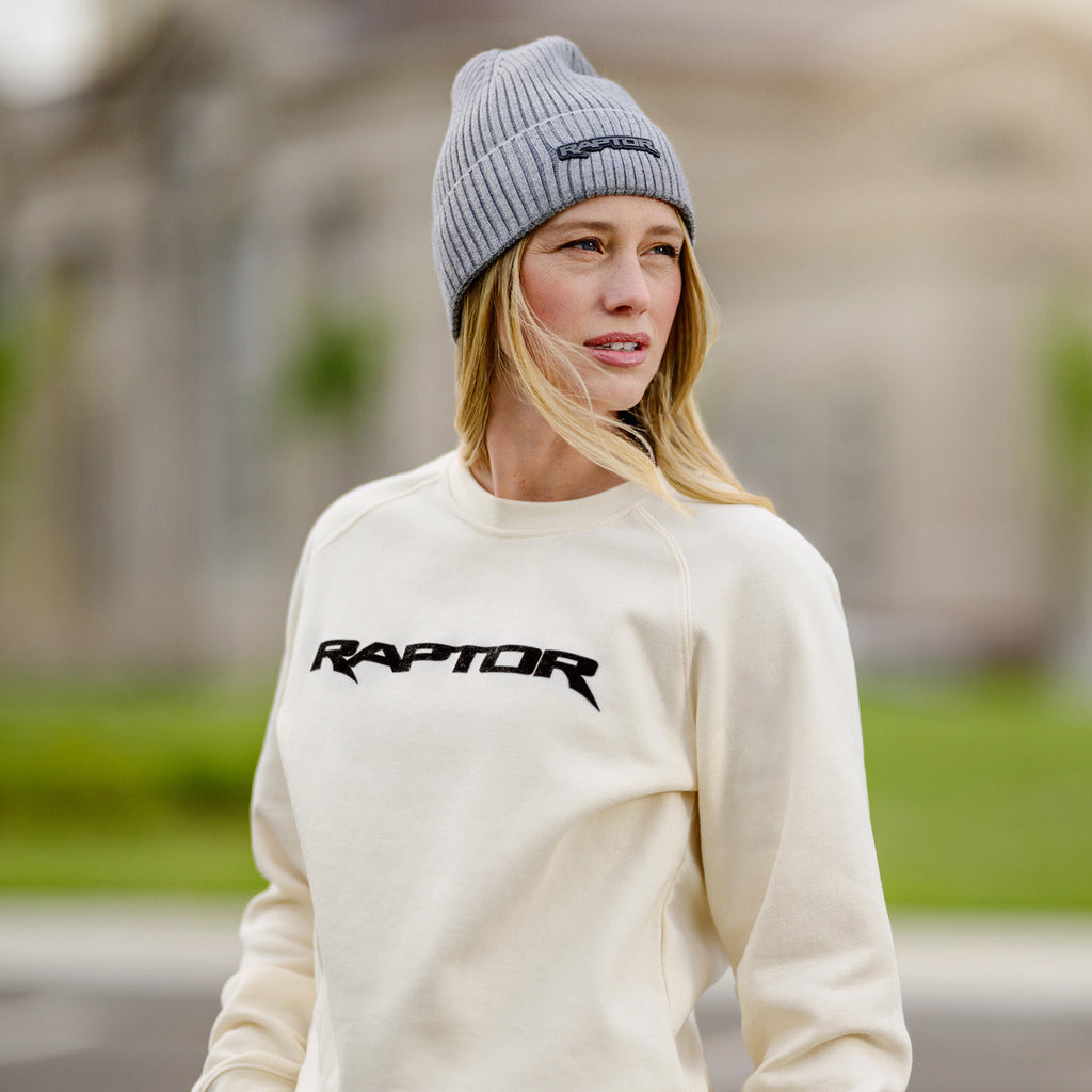 Ford Raptor Cream Fleece Crewneck Sweatshirt