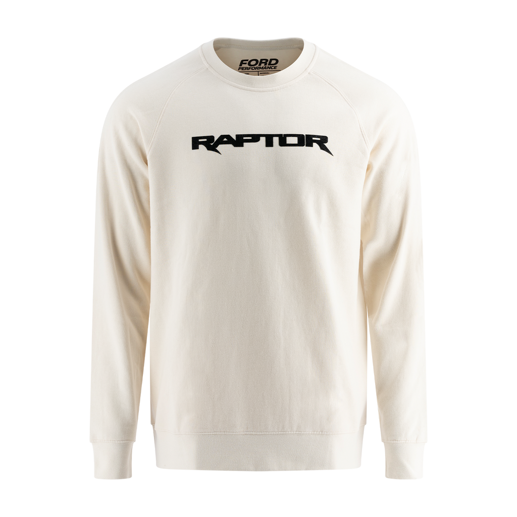 Ford Raptor Cream Fleece Crewneck Sweatshirt