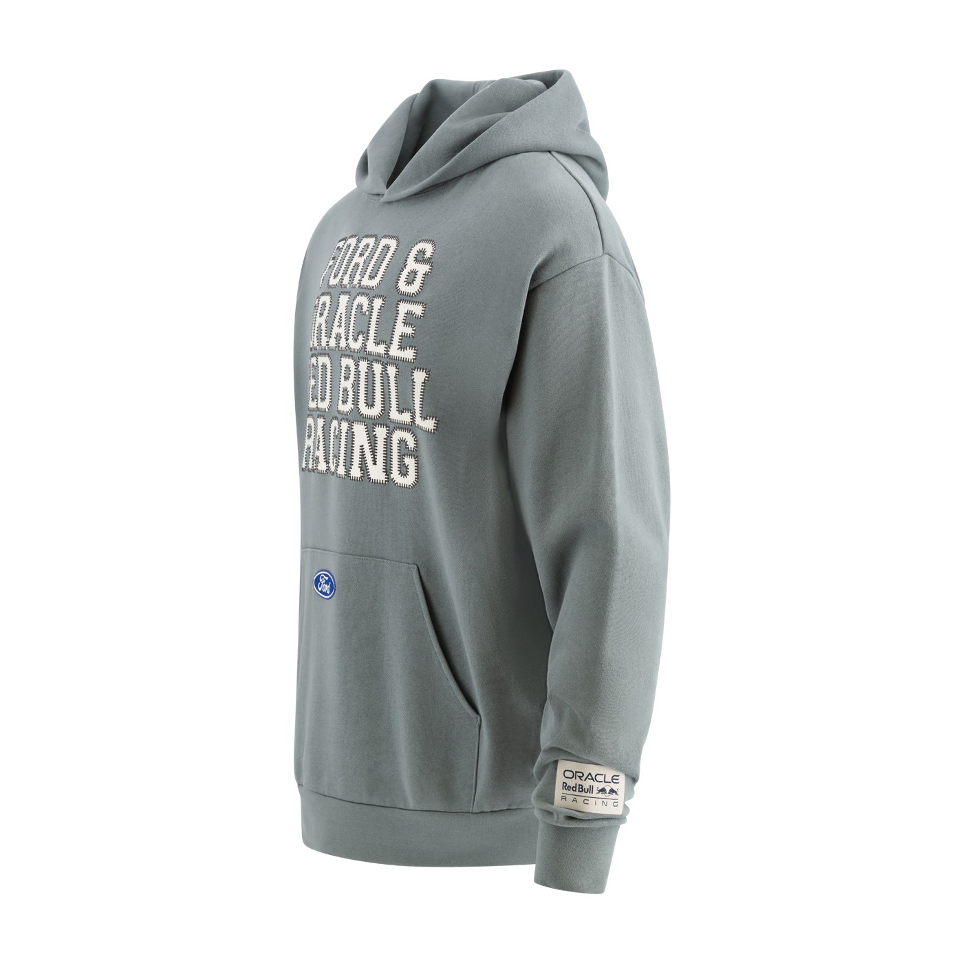 Ford Racing x Oracle Red Bull Racing Grey Oversized Hoodie