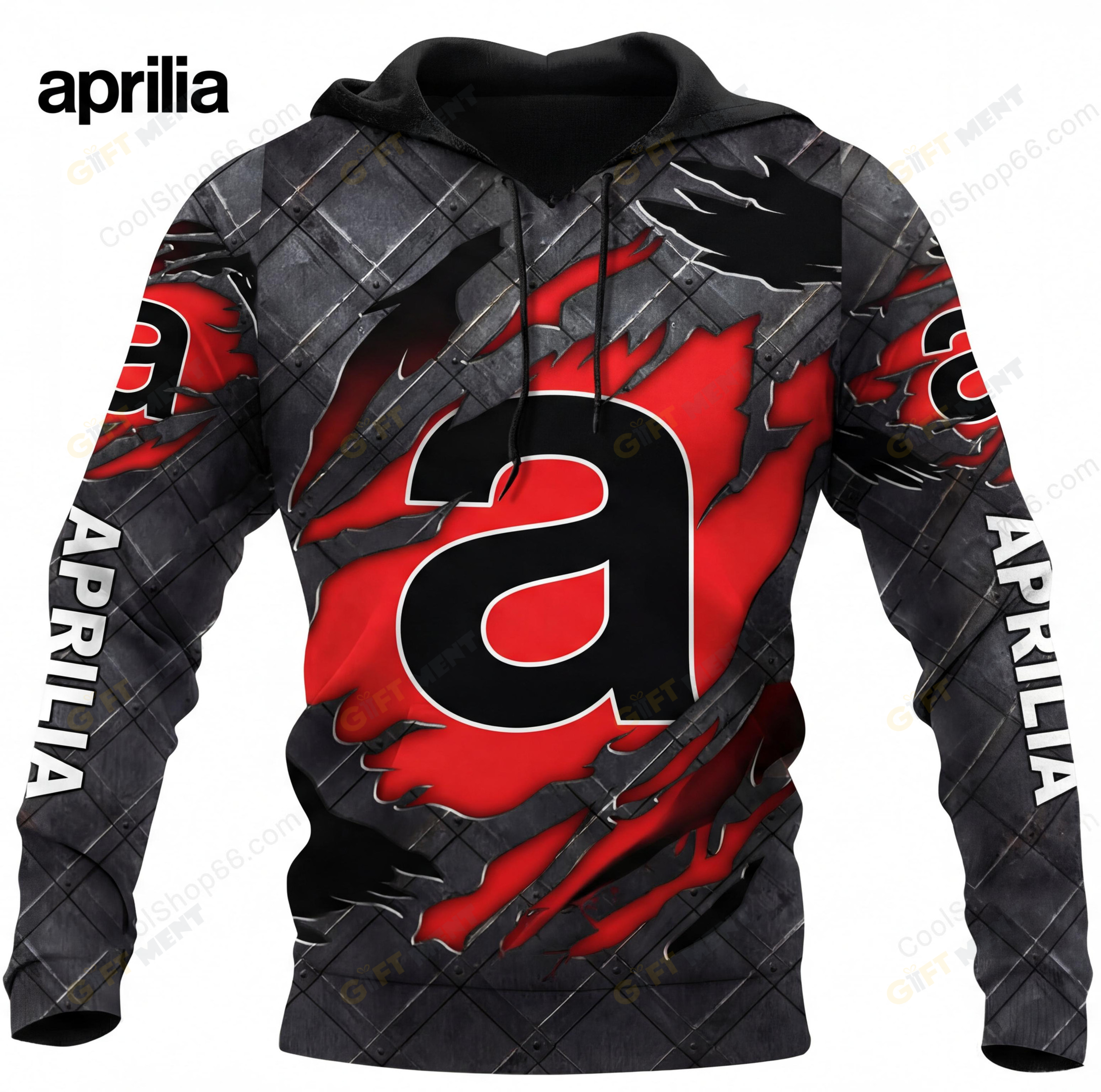 Aprilia Black Metal  3D Apparel Hoodie, Kid Hoodie, T Shirt, Zip Hoodie, Sweatshirt