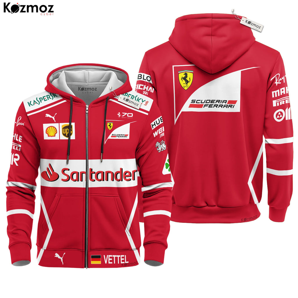 Sebastian Vettel Racing Costume 2017 Collection SF Racing Team -