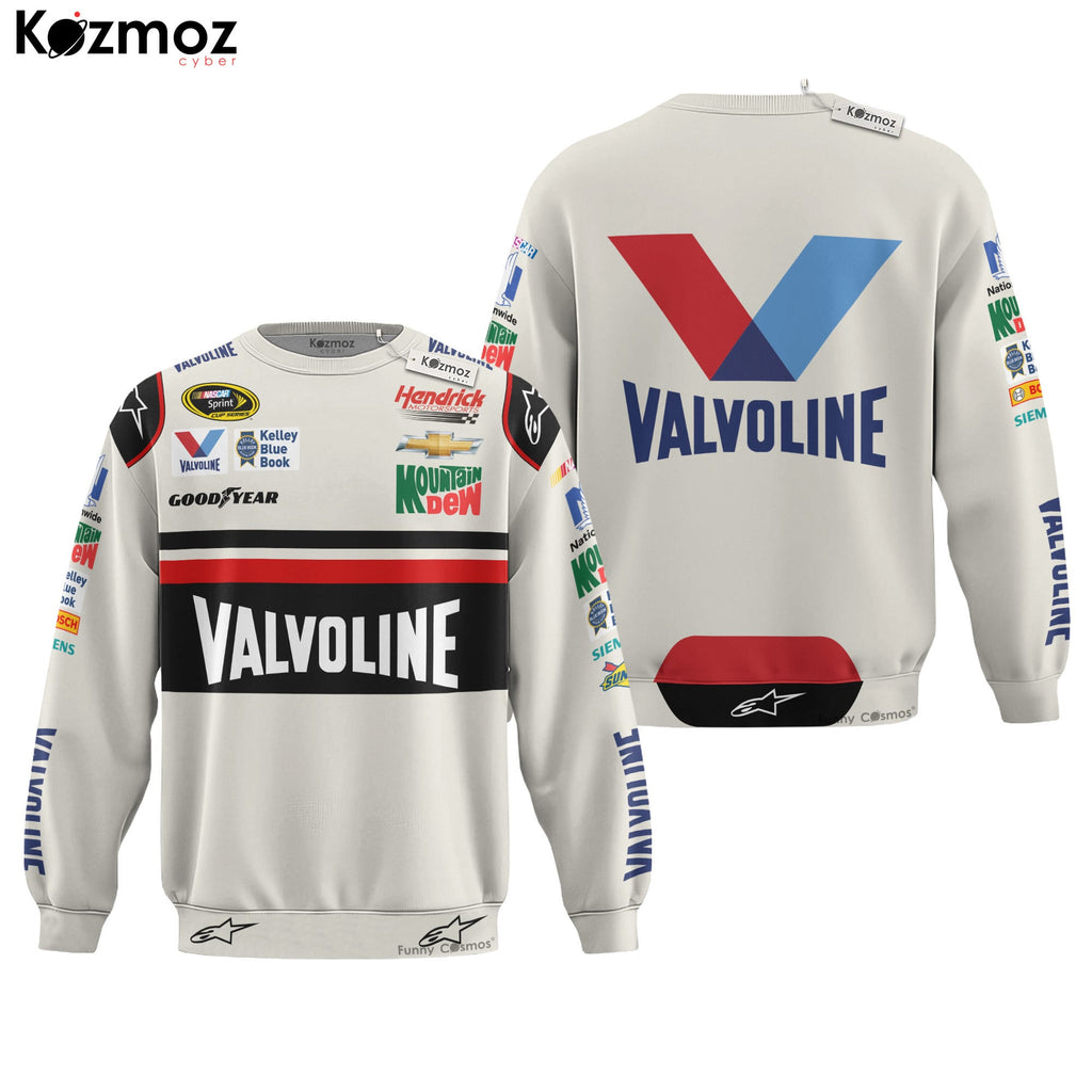 Dale Earnhardt Jr Racing Firesuit Costume Darlington Race Used Valvoline 2015 Collection - Hendrick Motorsports NASCAR Racing Team