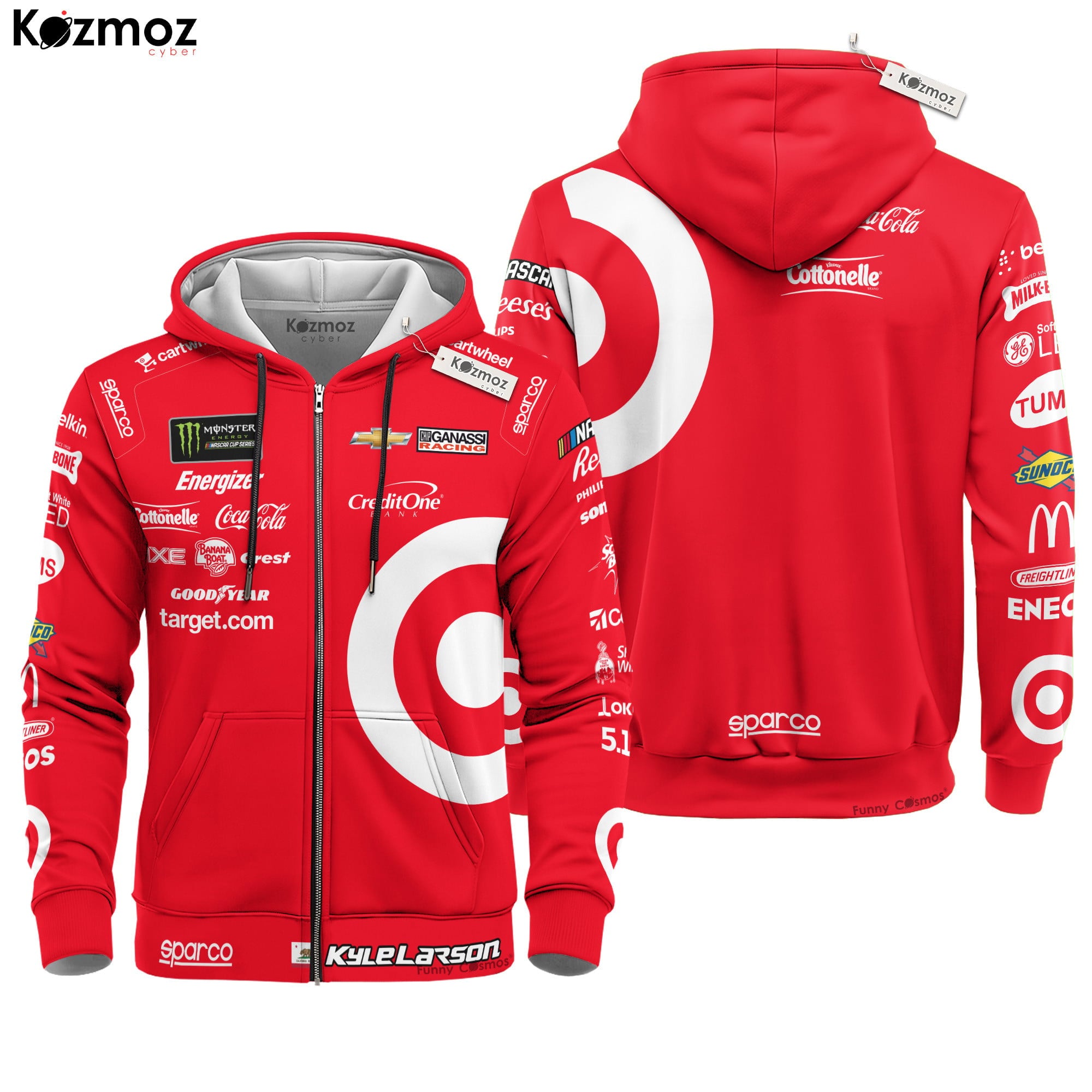 Kyle Larson Racing Firesuit Costume Target Sparco 2025 Collection - Hendrick Motorsports NASCAR Racing Team