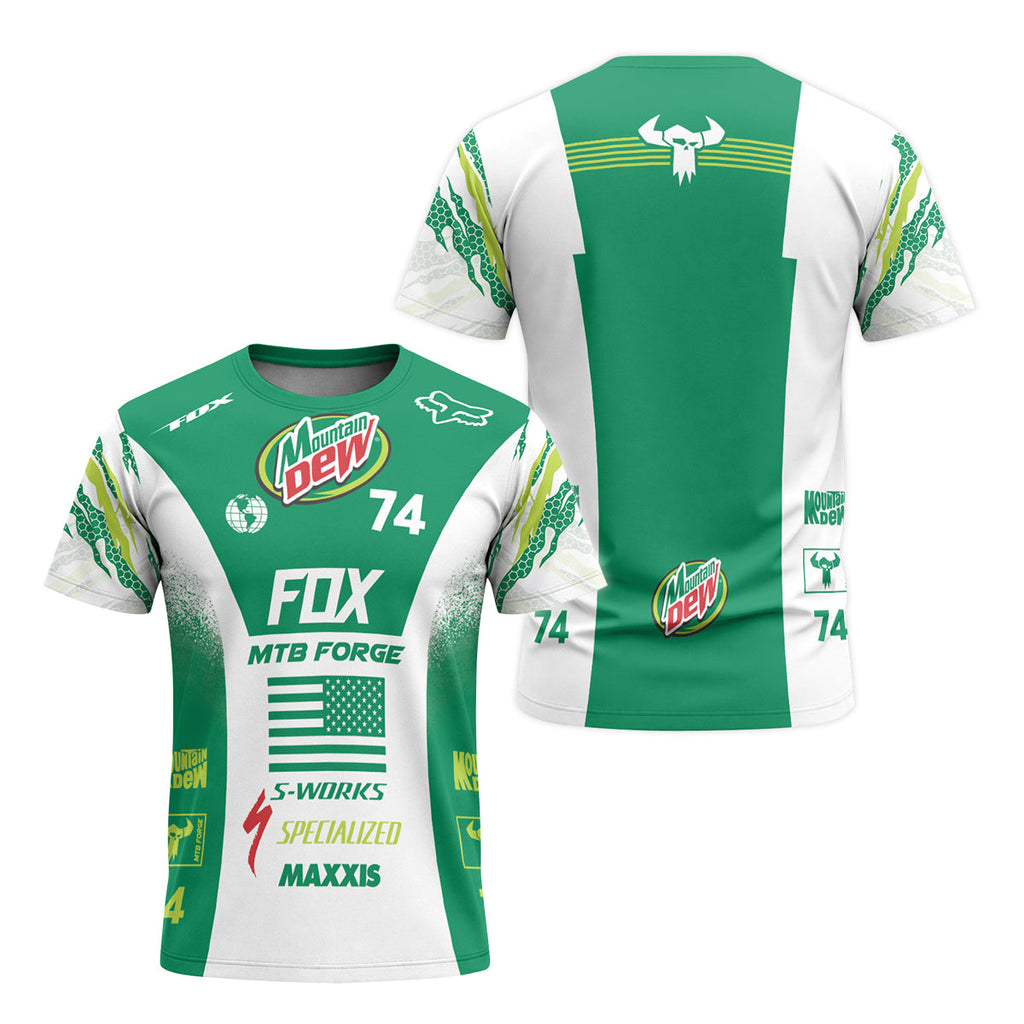 Mountain Dew Fox 74 Racing MTB T-Shirt