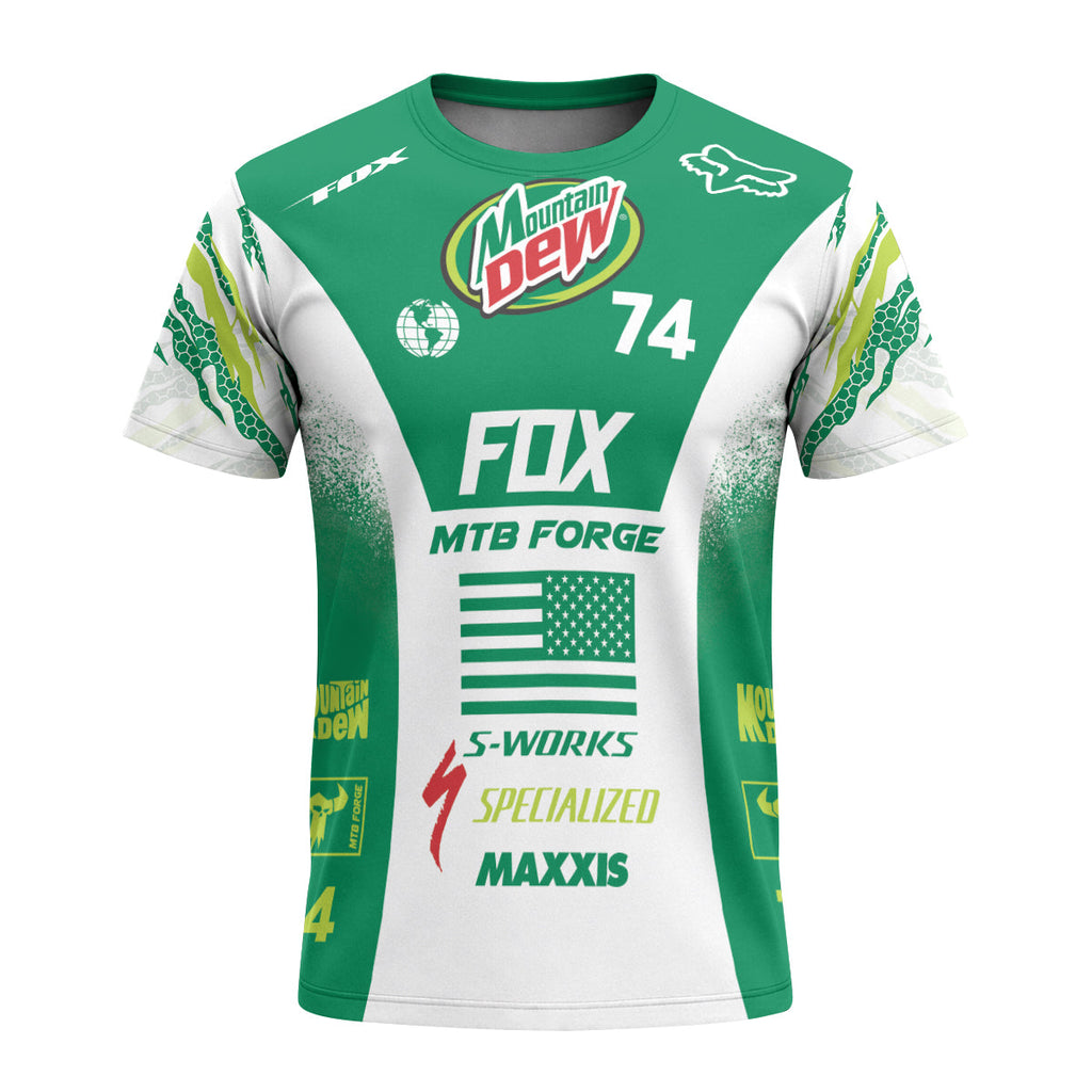 Mountain Dew Fox 74 Racing MTB T-Shirt